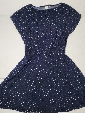 GAP Navy Blue Polka Dot Mini Dress M
